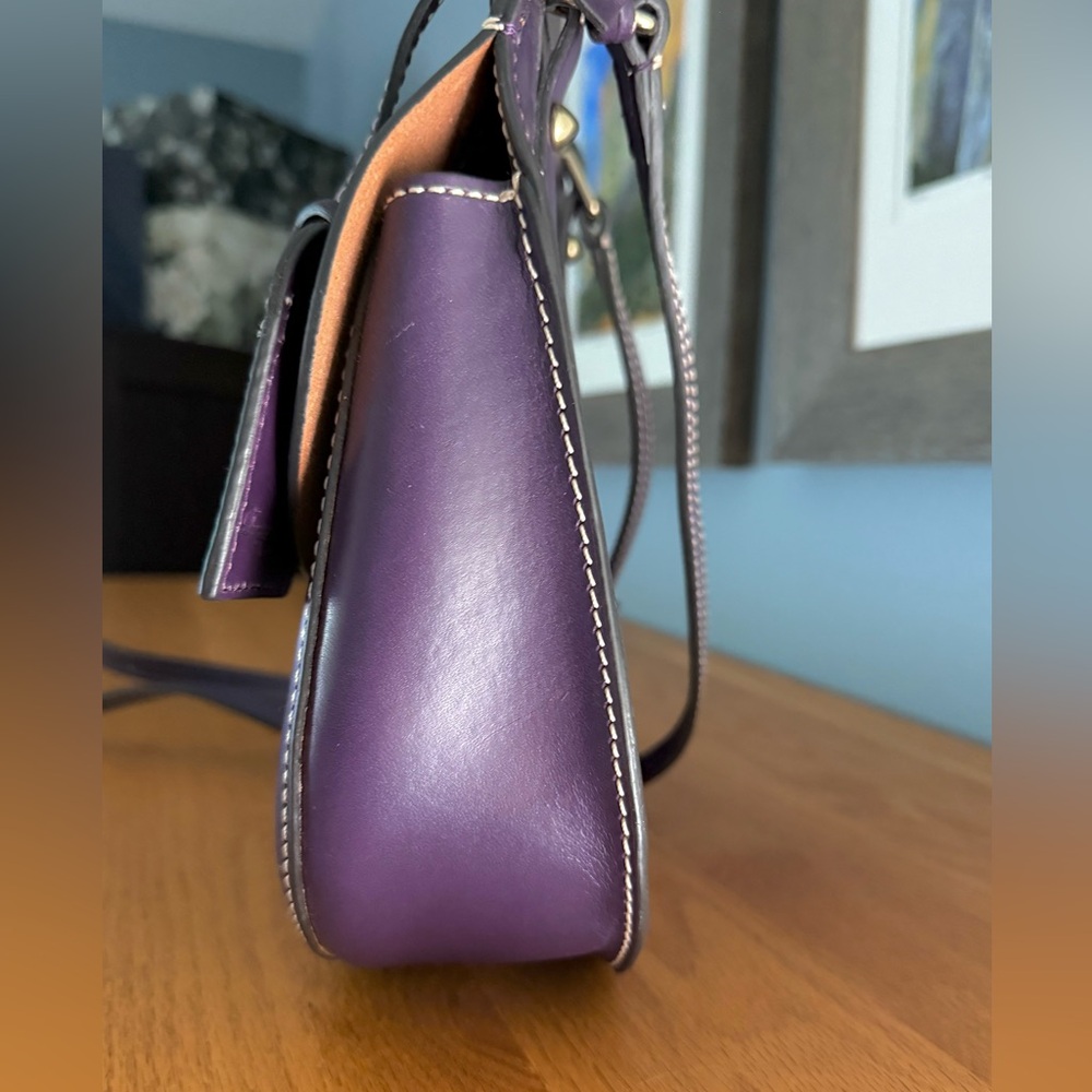 Dooney & Bourke Alto Collection Happy Bag Crossbody, Purple - Picture 5 of 9